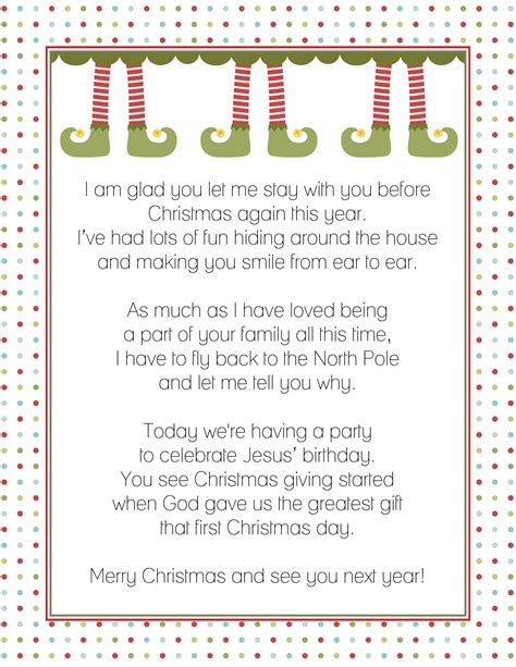 Elf on the Shelf Letter Ideas