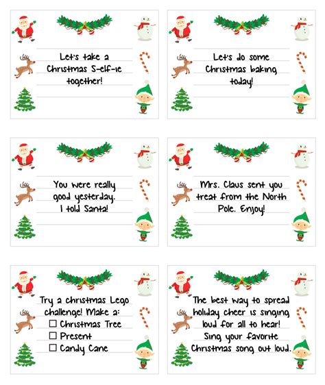 Elf on the Shelf Note Ideas