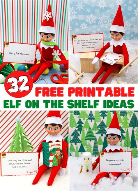 Elf on the Shelf Printable Ideas