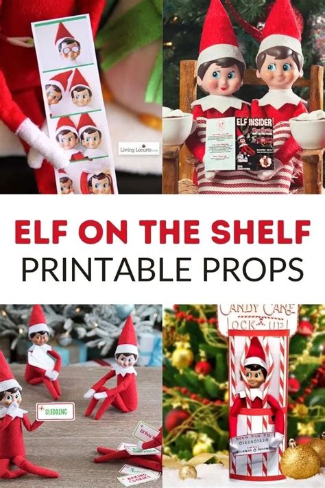 Elf on the Shelf printable props