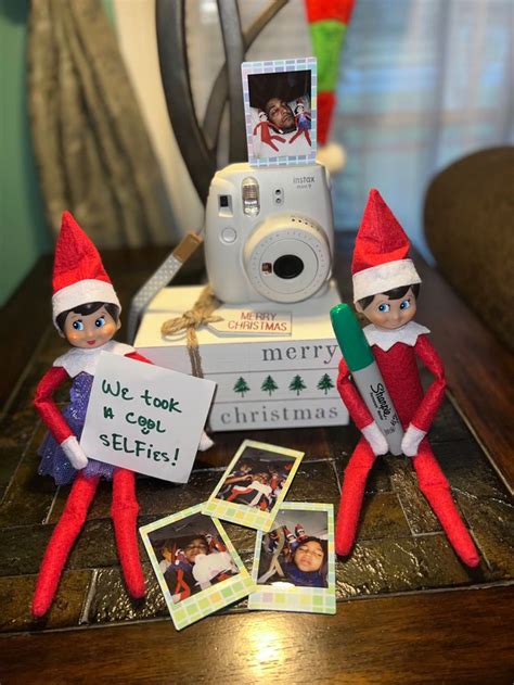 Elf on the Shelf Selfie Ideas