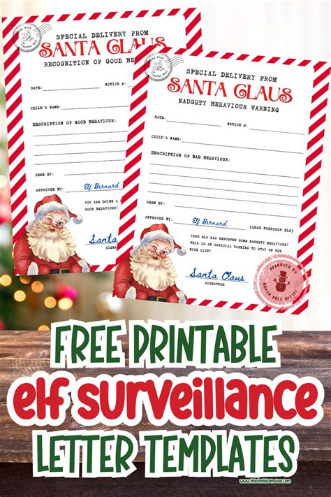 Elf Surveillance Letter Template Gallery