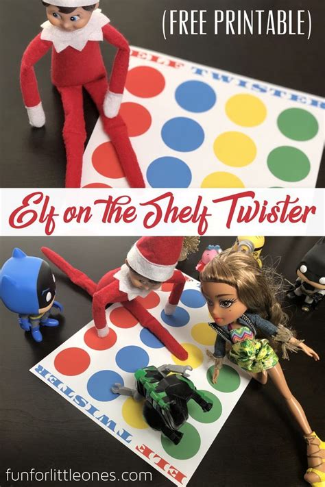 Elf Twister Printable for Kids Fun