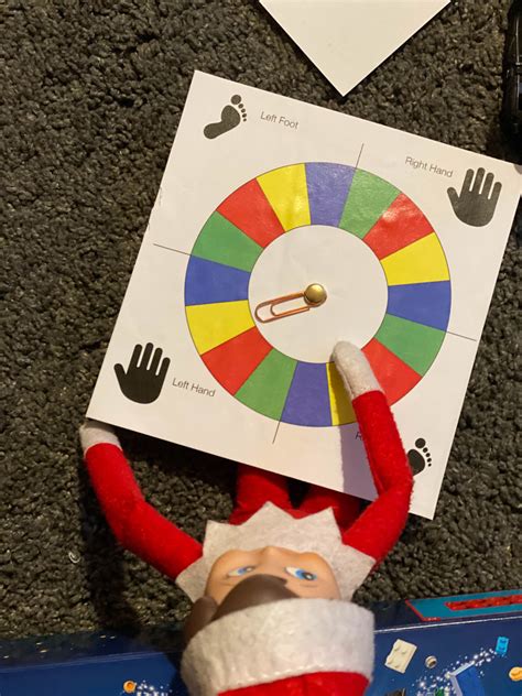 Elf Twister Printable for Kids Games