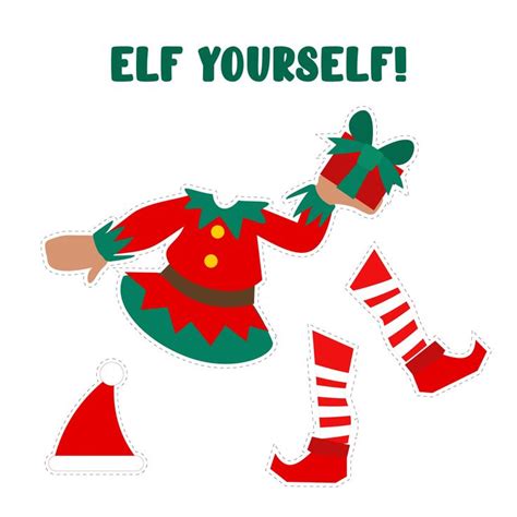 Elf Yourself Printable Fun Templates for Decorations