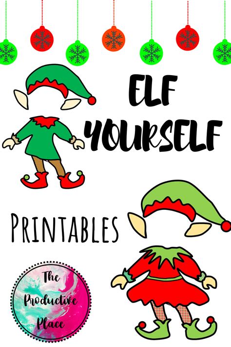 Elf Yourself Printable Templates for Gift Tags