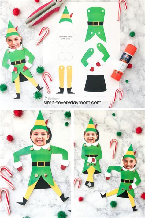 Elf Yourself Printable Templates for Kids