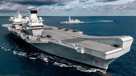 Elizabeth Class Aircraft Carrier at sea