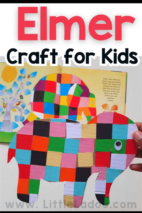 Elmer the Elephant Craft Template