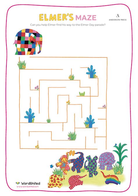 Elmer the Elephant Maze