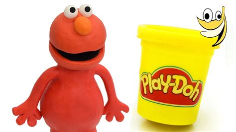 Elmo Playing with Playdough