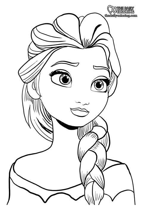 Elsa Coloring Page for Kids