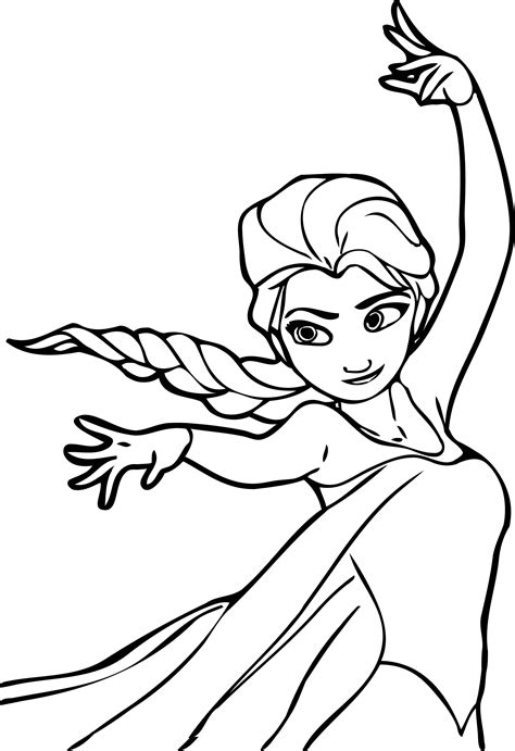 Elsa Coloring Page 7