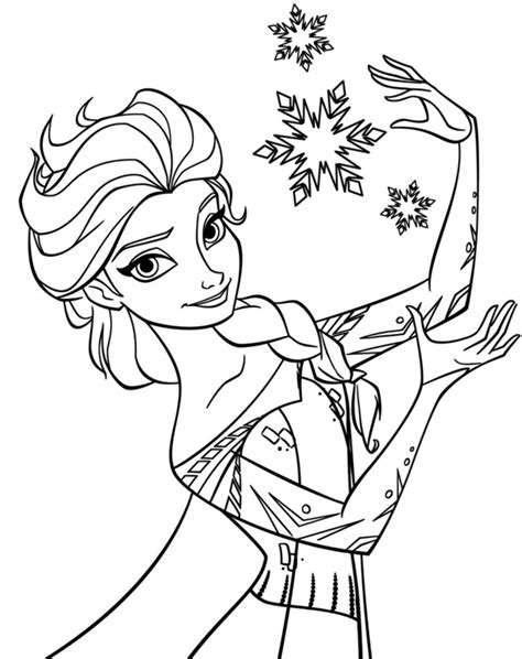 Elsa Coloring Pages for Kids