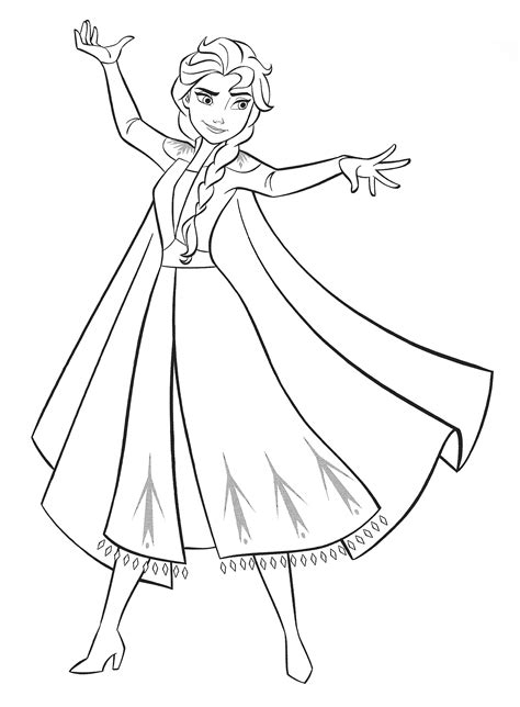 Elsa Coloring Pages Free