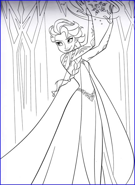 Elsa's Ice Palace Coloring Page