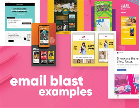 Email blast design example