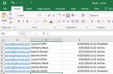 Linking Email in Excel