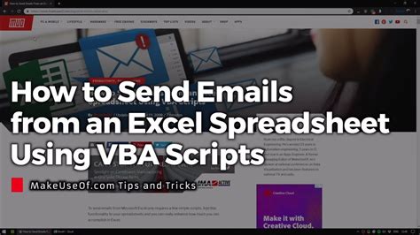 Email Excel Tips