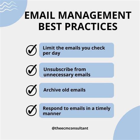 Email management tips