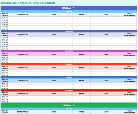 Email Marketing Calendar Template in Excel Templates