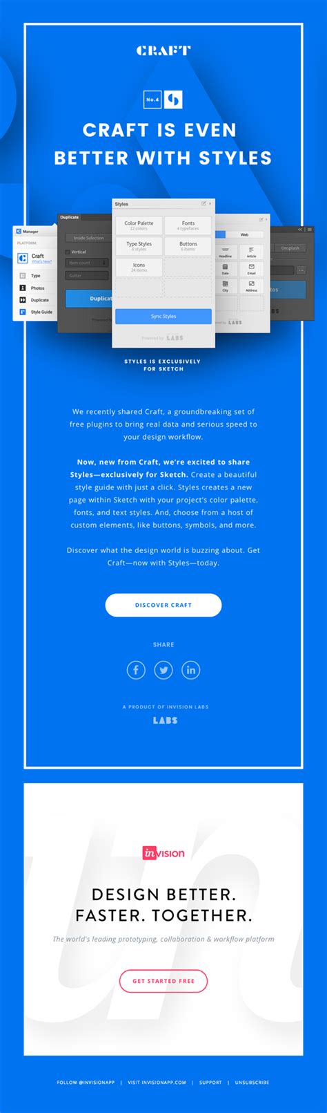 Examples of well-designed email templates