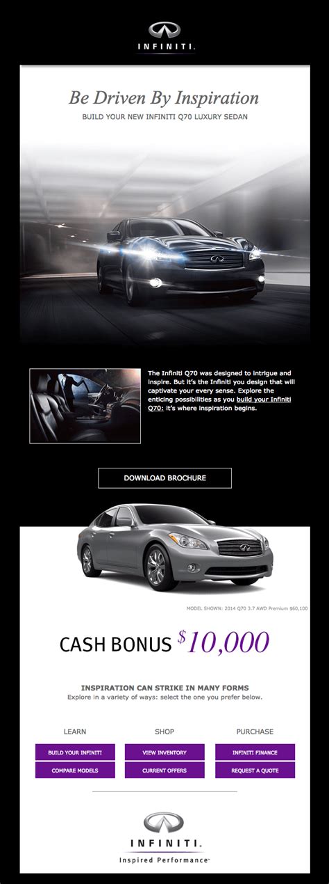 Email templates for automotive industry