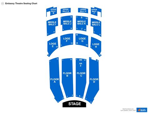 Embassy Theatre Fort Wayne's Seating Chart