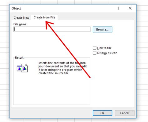 Embed Excel in PDF using Microsoft Excel