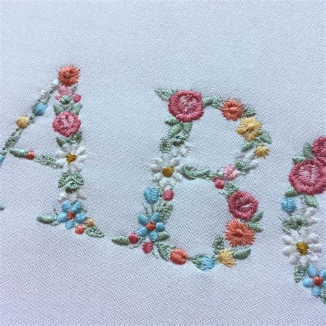 Embroidery Letter Patterns for DIY Enthusiasts