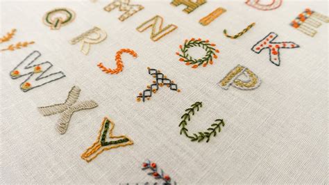 Embroidery Lettering Patterns