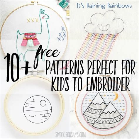 Embroidery Patterns for Kids