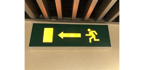 Emergency Exit Sign Installation