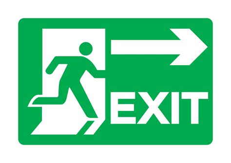 Emergency Exit Sign