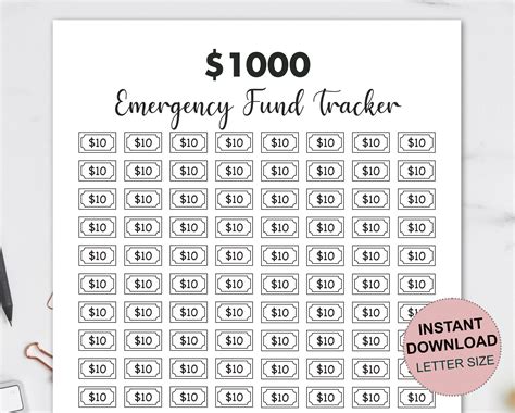 Emergency Fund Savings Tracker