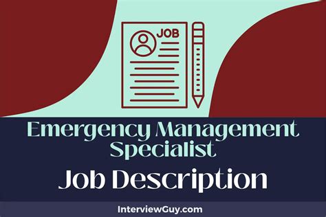 Emergency Management Specialist Jobs