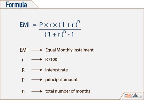 emi calculation formula in excel