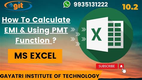 EMI Calculation Using PMT Function