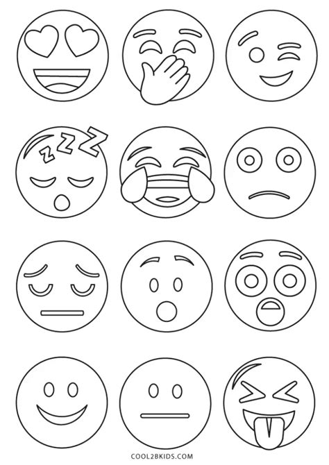 Emoji Coloring Pages Gallery 2