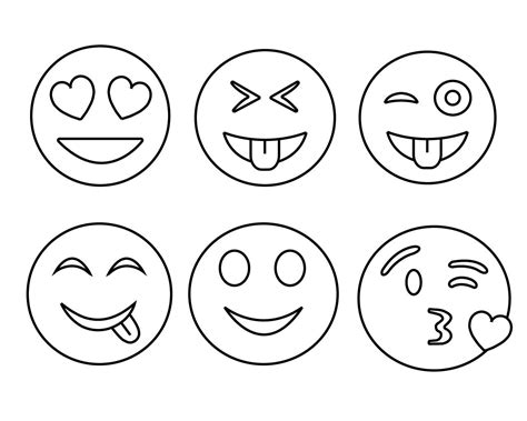 Emoji Coloring Pages Gallery 6