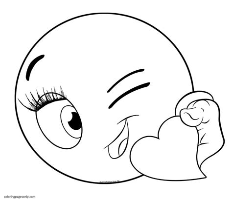 Emoji Coloring Pages Gallery 9