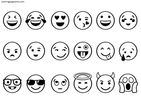 Emoji Coloring Pages for Kids' Emotional Intelligence