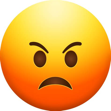 Angry emoji printable face