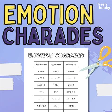 Emotion charades for kids