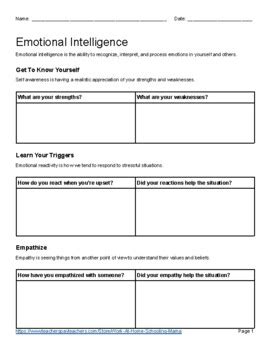 Emotional Awareness Printables Image