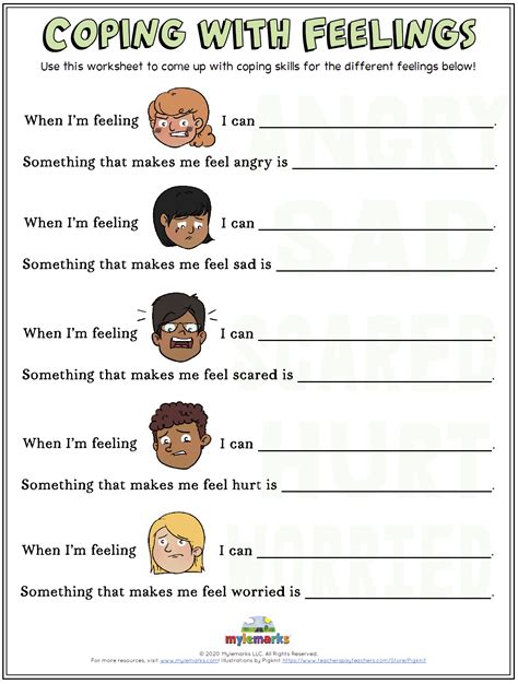 Emotional Regulation Worksheets for Teens