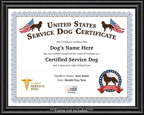 Emotional Support Dog Certificate