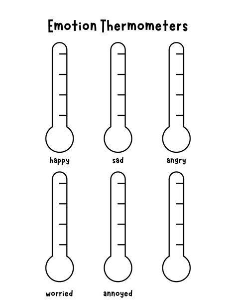 Emotions and Feelings Thermometer