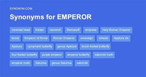 Image of Emperor Synonyms