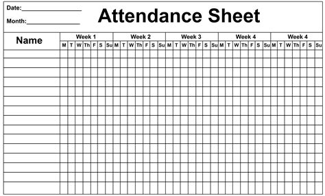 Employee Attendance Tracking Template